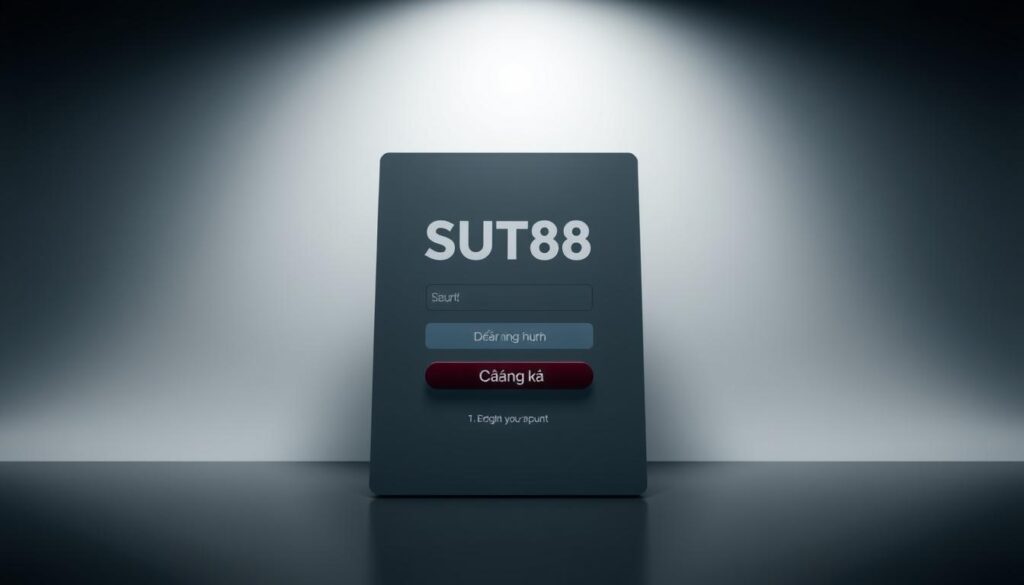 A sleek, modern web interface showcasing the SUT88 account registration and deposit process. In the foreground, a simplified login form with clean typography and minimalist design elements. The middle ground features a prominent &quot;Đăng ký&quot; button, drawing the viewer's attention. In the background, a subtle gradient or pattern creates a sense of depth and professionalism. The lighting is soft and diffused, creating a welcoming and trustworthy atmosphere. The camera angle is slightly elevated, giving an authoritative perspective. The overall aesthetic is elegant, intuitive, and optimized for user experience, reflecting the reliable and user-friendly nature of the SUT88 platform.